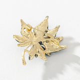 Retro Pearl Double Maple Leaf Brooch Female Pin Jewelry YT493