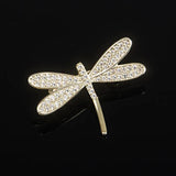 CZ Camellia Flower Brooch for Coat Dress