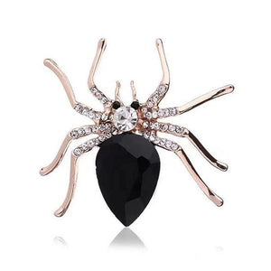 Beetle Insect Brooch Drip Oil Rhinestone Alloy Men Women Accessories