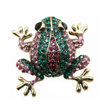 Beetle Insect Brooch Drip Oil Rhinestone Alloy Men Women Accessories