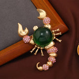 Muylinda Large Scorpion Brooch Rhinestone Insect Pin