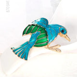 Bird Lapel Pins Backpack Christmas Brooch