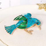 Bird Lapel Pins Backpack Christmas Brooch