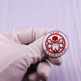 Sloth Coffee Cup Enamel Pin Octopus Brooch Lapel Badges Jewelry Gift