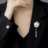 Chinese Crystal Plum Orchid Chrysanthemum Bamboo Brooch