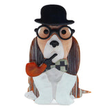 FishSheep Dog Brooch Pins For Women Cute Animal Brooch Jewelry