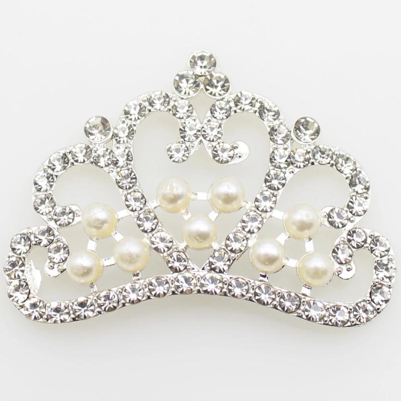 Princess Pearl Crystal Crown Rhinestone Tiara Birthday Wedding