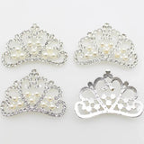 Princess Pearl Crystal Crown Rhinestone Tiara Birthday Wedding