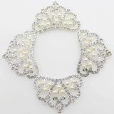 Princess Pearl Crystal Crown Rhinestone Tiara Birthday Wedding