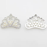 Princess Pearl Crystal Crown Rhinestone Tiara Birthday Wedding