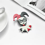 Funny Clown Character Women's Brooch Acrylic Material