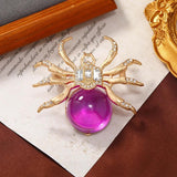 Muylinda Large Spider Brooch Jelly Transparent Resin Insect Brooches And Pins