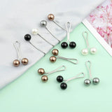 12pcs Pearl Muslim Women Shawl Scarf Hijab Clips