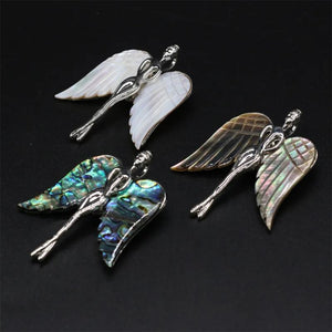 Natural Shell Wings Brooches Pins for Women Party DIY Jewelry Accessories