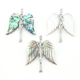 Natural Shell Wings Brooches Pins for Women Party DIY Jewelry Accessories