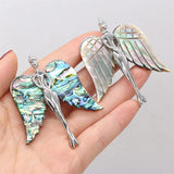 Natural Shell Wings Brooches Pins for Women Party DIY Jewelry Accessories