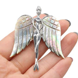 Natural Shell Wings Brooches Pins for Women Party DIY Jewelry Accessories
