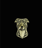 Staffordshire Bull Terrier Brooch Lapel Pin