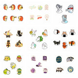 Enamel Pin Witch Cats Skull Brooches Punk Badges Gift for Jewelry