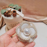 Camellia Brooch Leather Chain Women's Jewelry
