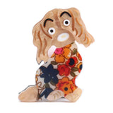 Resin Flower Dog Brooch for Women Girl Animal Pins