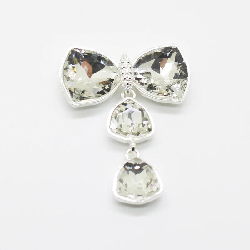 Colorful Glass Rhinestones 2pcs Decorative Brooch