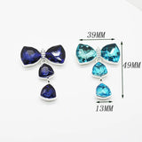Colorful Glass Rhinestones 2pcs Decorative Brooch