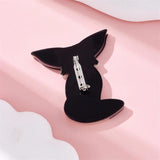 Acrylic Cartoon Khaki Fox Brooches For Women Men