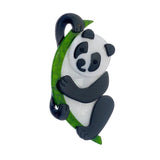 Bamboo Panda Brooch for Women Kids Acrylic Cartoon Animal Pins Badges
