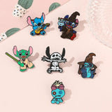 Mickey Icons Metal Brooch Enamel Pin Accessories Halloween