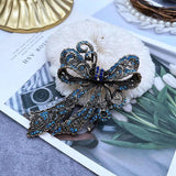 Vintage Big Bow Flower Honeybee Brooch