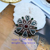 Vintage Big Bow Flower Honeybee Brooch