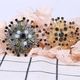 Snowflake Crystal Flower Brooch for Suit Coat
