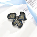 Alloy Rhinestone Brooch Vintage Pearl Flower Brooch