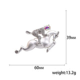 Warrior Pins Women's Rhinestone Brooch Wedding Jewelry