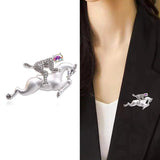 Warrior Pins Women's Rhinestone Brooch Wedding Jewelry