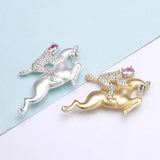 Warrior Pins Women's Rhinestone Brooch Wedding Jewelry