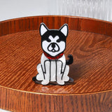 Acrylic Sitting Dog Pet Brooch Pin Jewelry