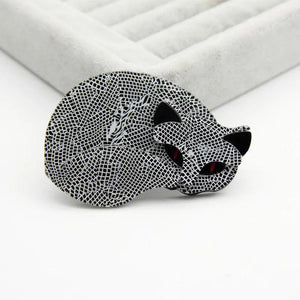Large Fox Cats Acrylic Pins, Brooches Women Cartoon Animal Lapel Pin Badges