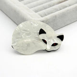 Large Fox Cats Acrylic Pins, Brooches Women Cartoon Animal Lapel Pin Badges