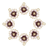 10Pcs Sakura Flower Pendant Charms for DIY Jewelry Making