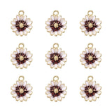 10Pcs Sakura Flower Pendant Charms for DIY Jewelry Making
