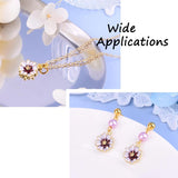 10Pcs Sakura Flower Pendant Charms for DIY Jewelry Making