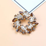 Lg Crystal Water Drop Animal Brooch Vintage Pendant Butterfly Owl Wedding Pin