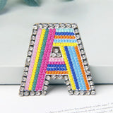 Beaded Initial Brooch Pin, Rhinestone Alphabet Monogram Pins A-Z