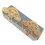 Moroccan Crystal Brooch Plated Pendant Wedding Jewelry