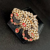 Moroccan Crystal Brooch Plated Pendant Wedding Jewelry