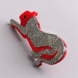FishSheep Acrylic Leopard Brooch Resin Animal Lion Tiger Pins
