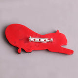 FishSheep Acrylic Leopard Brooch Resin Animal Lion Tiger Pins