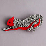 FishSheep Acrylic Leopard Brooch Resin Animal Lion Tiger Pins